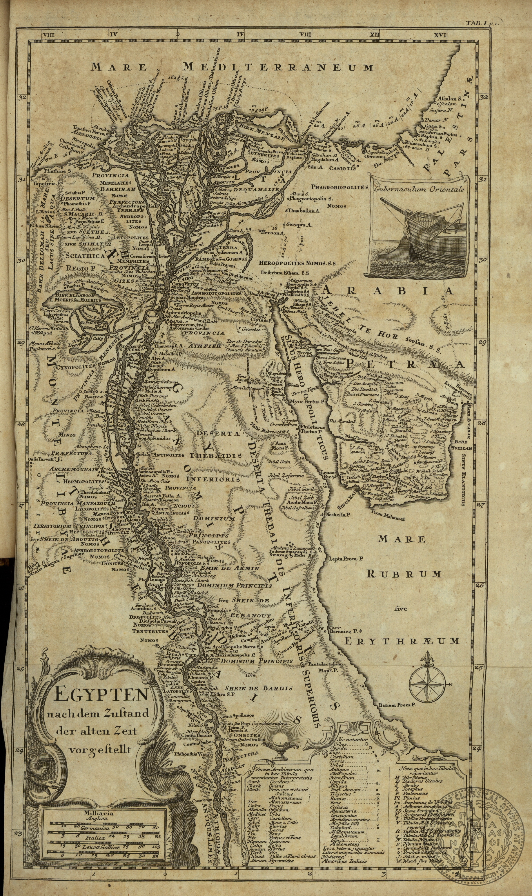 Egypten nachdem Zustand der alten Zeit vorgestellt